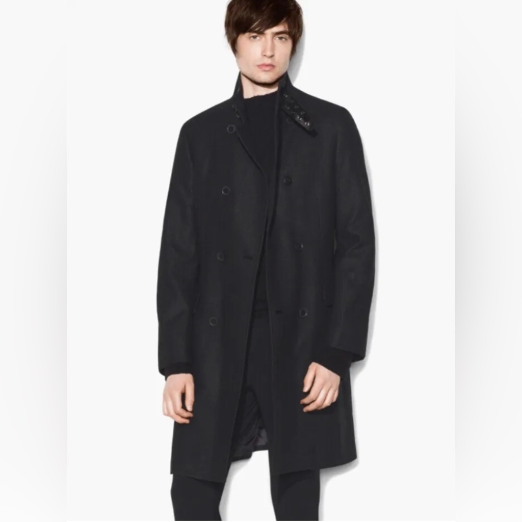 Nwt Brand New 2018 John Varvatos Buckled Coat Size Medium